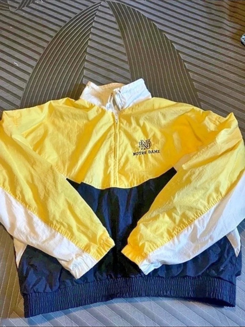 MVP Notre Dame color-block windbreaker Color Block Windbreaker Size XL